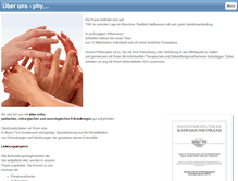 Tablet Screenshot of handtherapie-muenchen.com